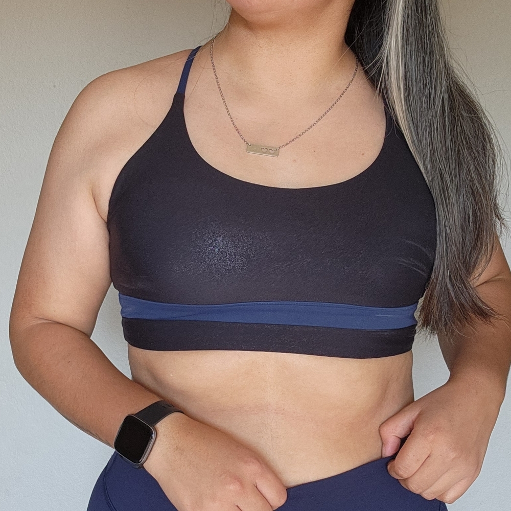 Zyia Blue Twilight Luxe Bra Size Medium